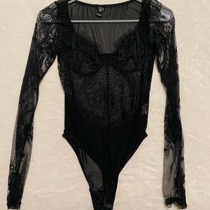 Black Lace Bodysuit